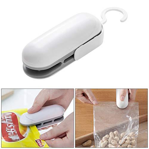 Mini Bag Sealer, Handheld Heat Vacuum Sealers, 2 in 1 Heat Sealer and Cutter Handheld Portable Bag Resealer Sealer for Plastic Bags Food Storage Snack Fresh Bag Sealer (Battery Not Included)