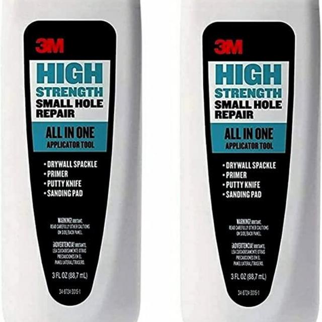 3M High Strength Small Hole Repair, All in One Applicator Tool, 2-Pack