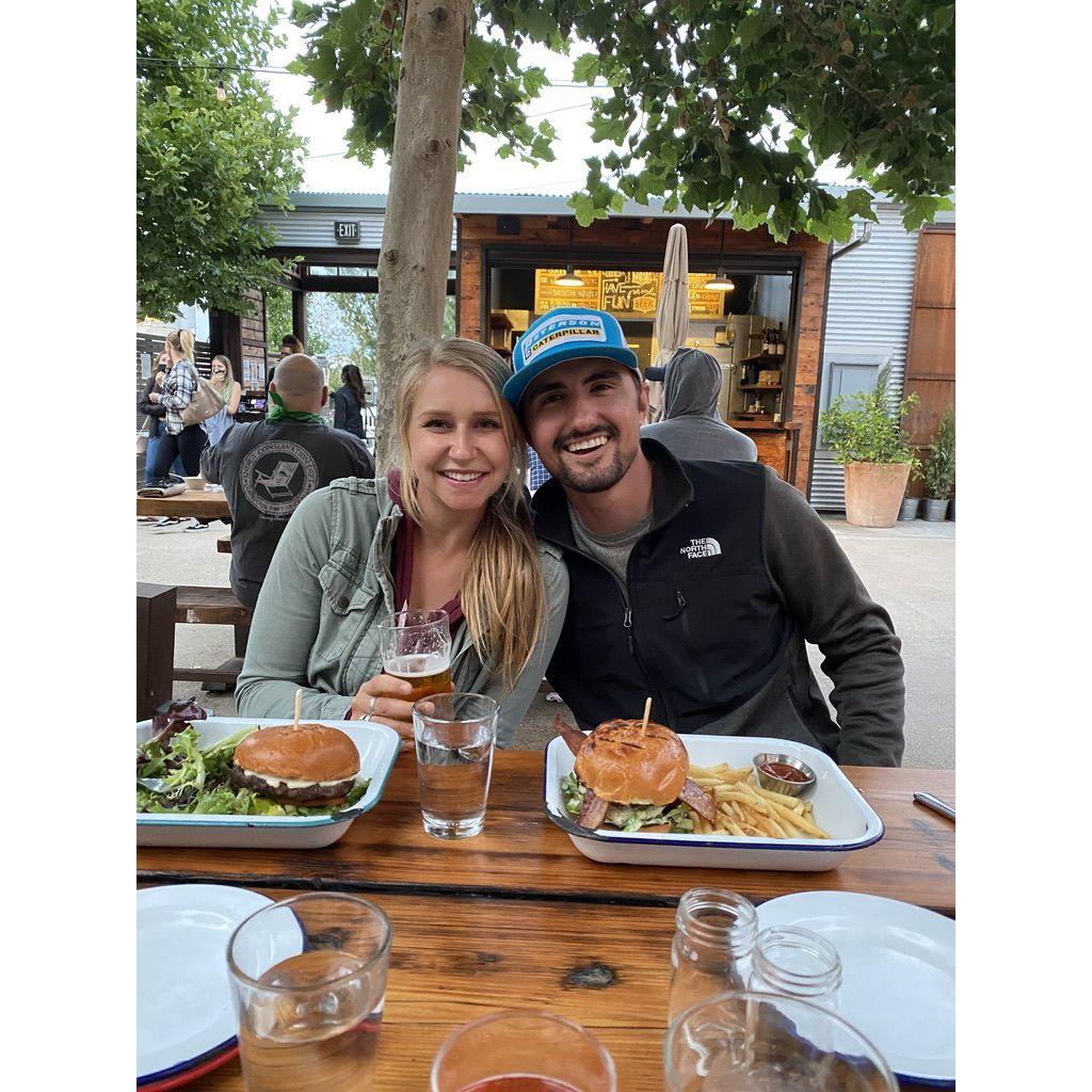 Our first picture together that Kyle posted that evening. We weren't even dating yet!