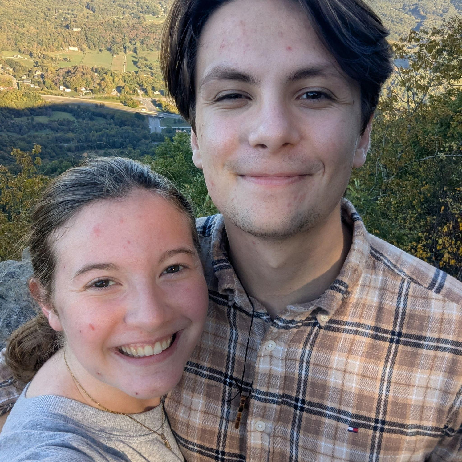 Hiking up Buffalo Mtn. :)