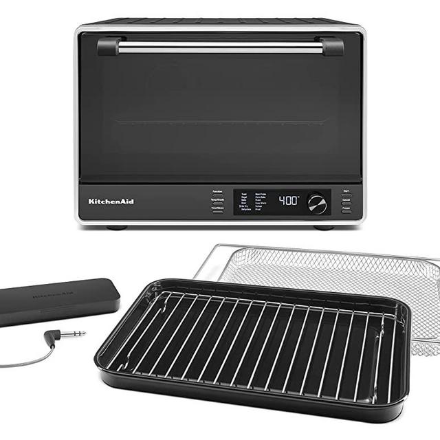 KitchenAid KCO224BM Dual Convection Countertop Oven with Air Fry and Temperature Probe