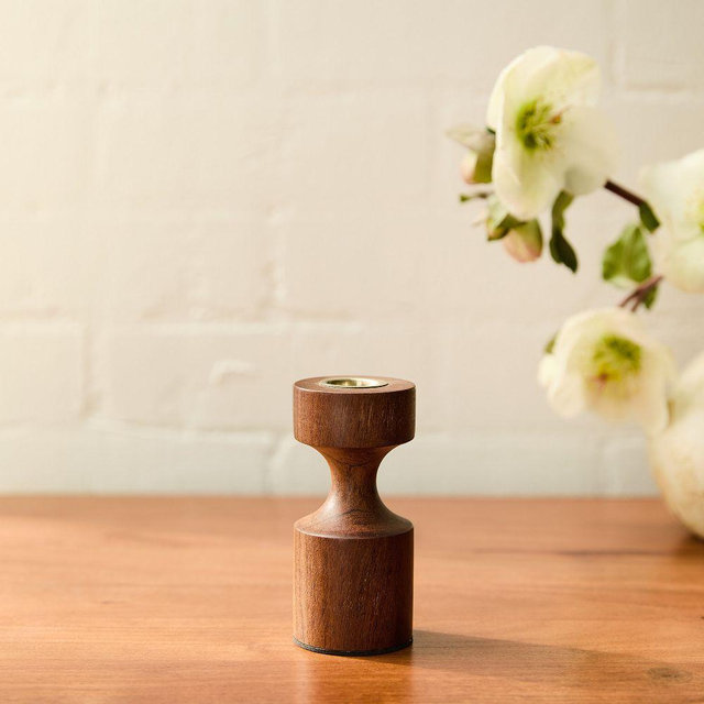 Coulter Cool Walnut Wood Taper Holder 4"