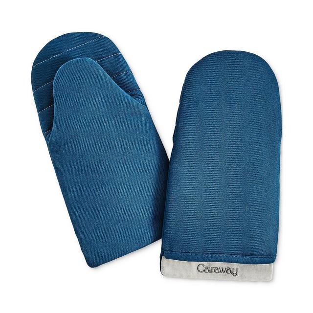 Caraway 2-Piece Cotton Double-Layered Oven Mitt Set