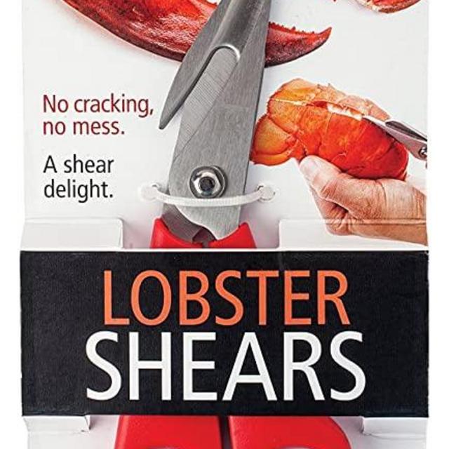 Joie Lobster Crab Seafood Shears, Stainless Steel Blades, 7.5-Inches x 2.75-Inches