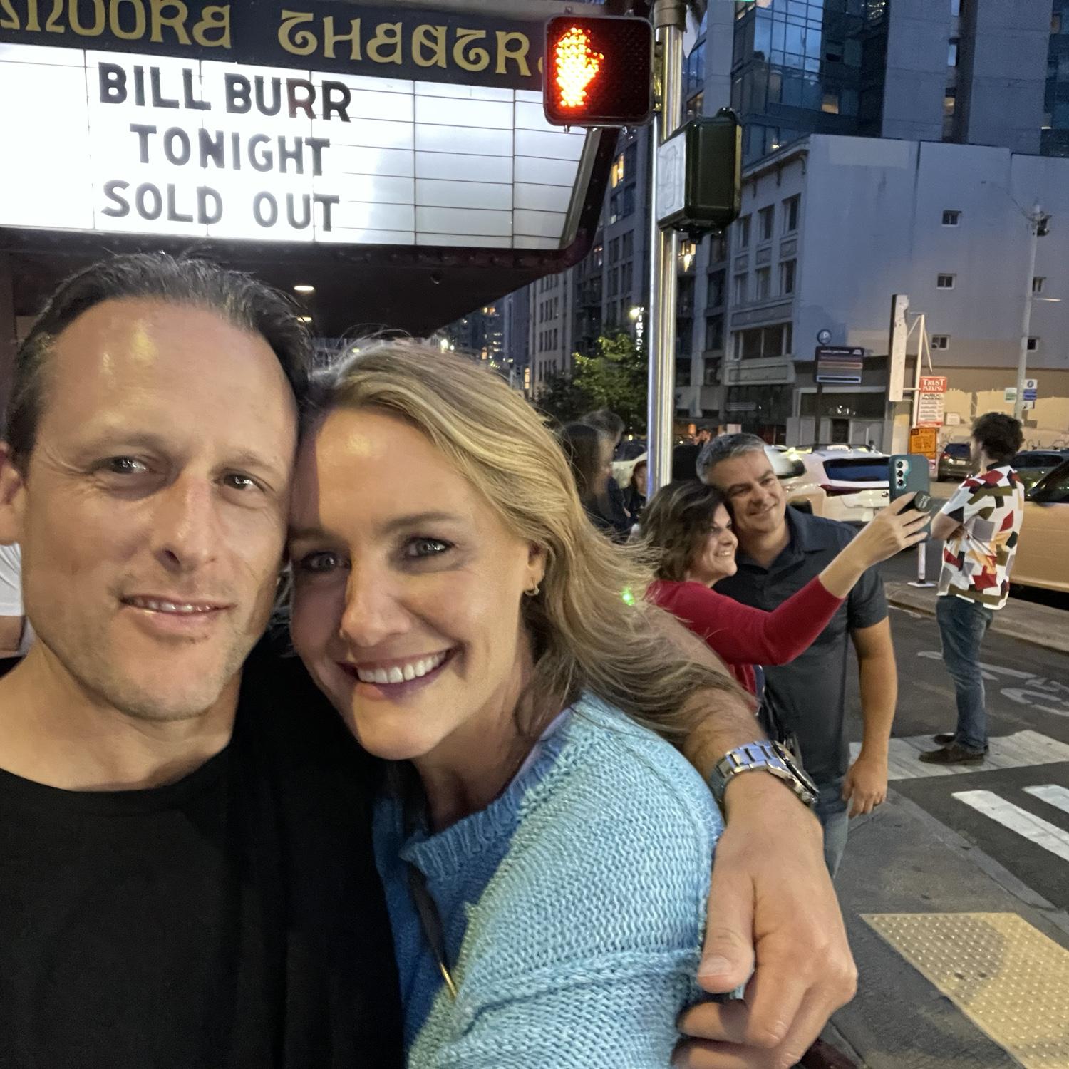 Cory and Lara seeing comedian Bill Burr in June 2024