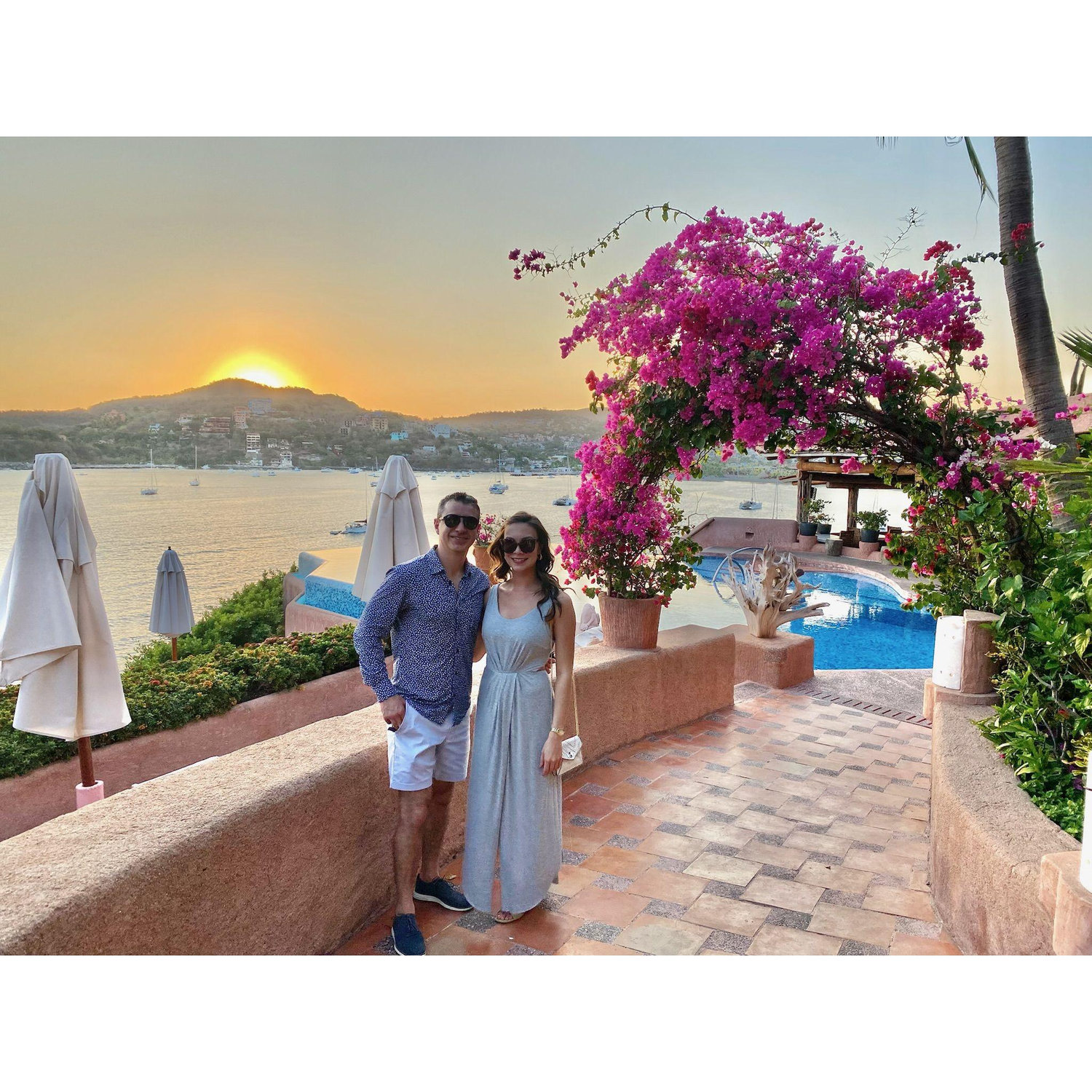 Zihuatanejo at sunset is breathtaking.