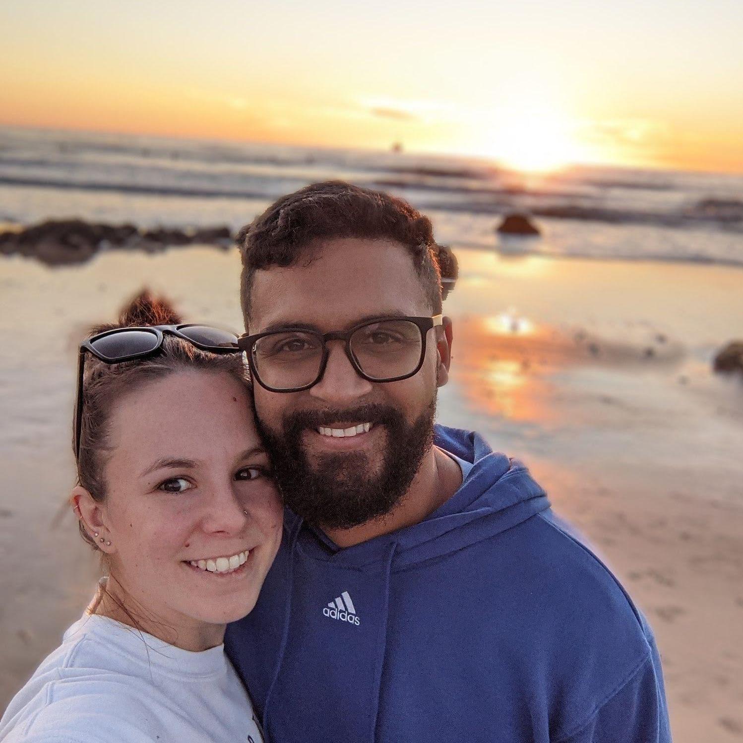 Meg's final sunset as a Santa Barbara resident and the start to long-distance