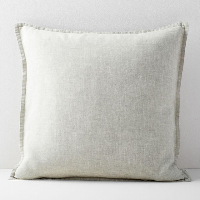European Flax Linen Pillow Cover, 20"x20", Natural