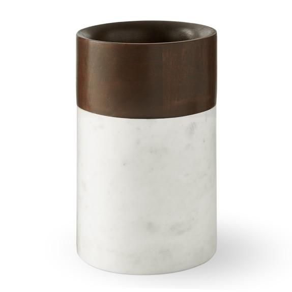 Marble & Dark Wood Wine Chiller
