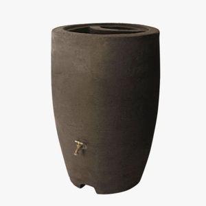 Athena BROWN Rain Barrel - Brown, 34" H x 24" W x 24" D