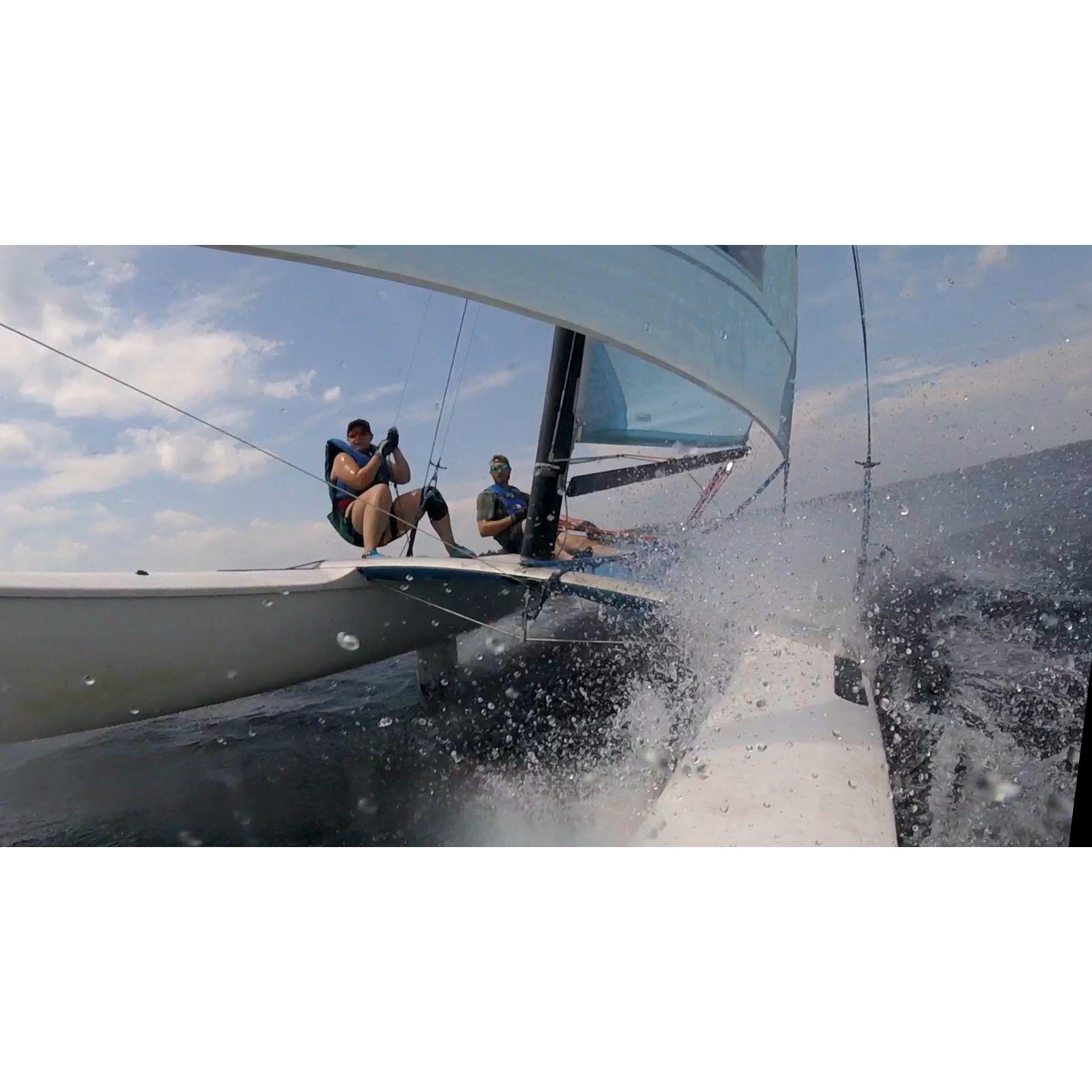 Sailing together in Maine