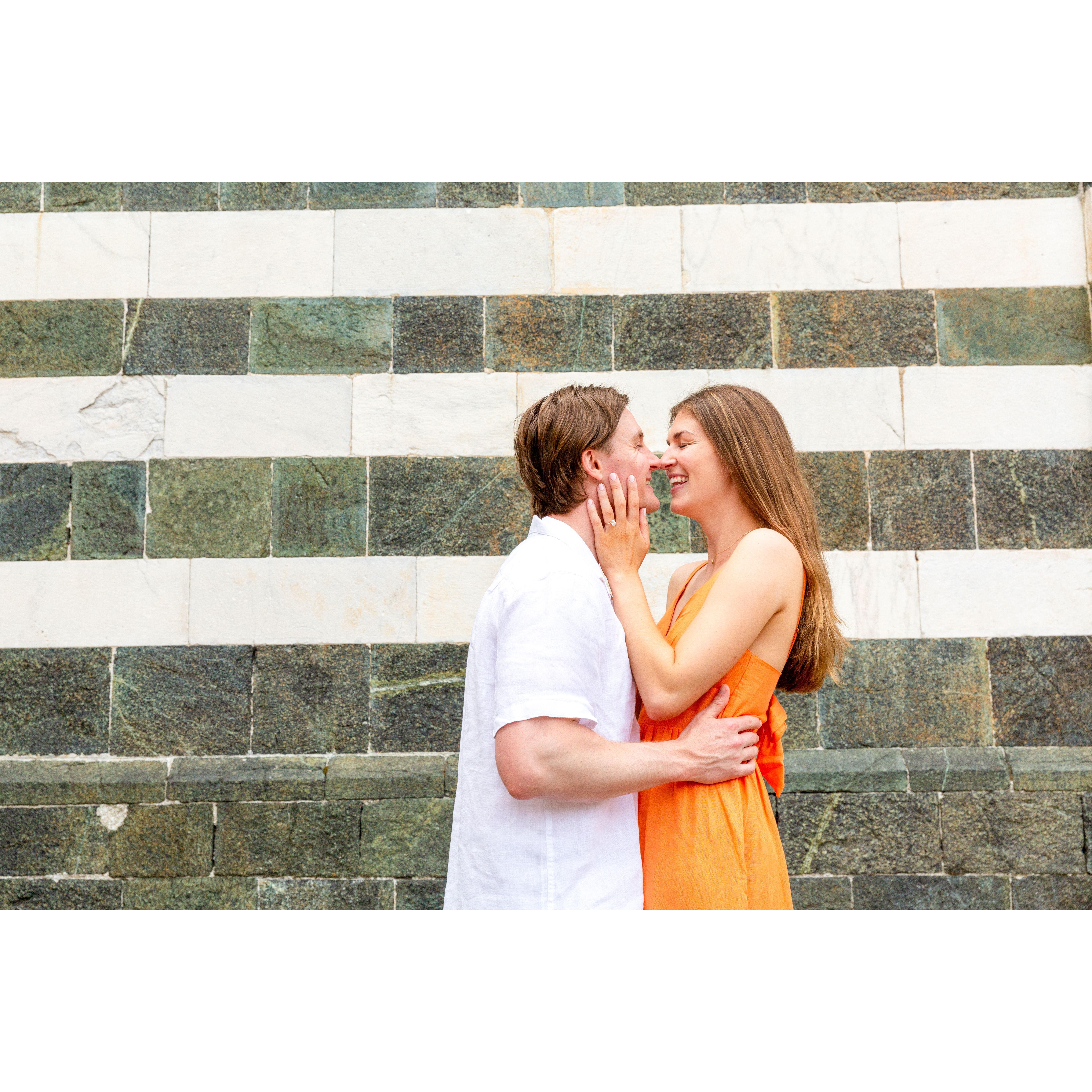 Engaged in Levanto, Italy - June 16, 2024