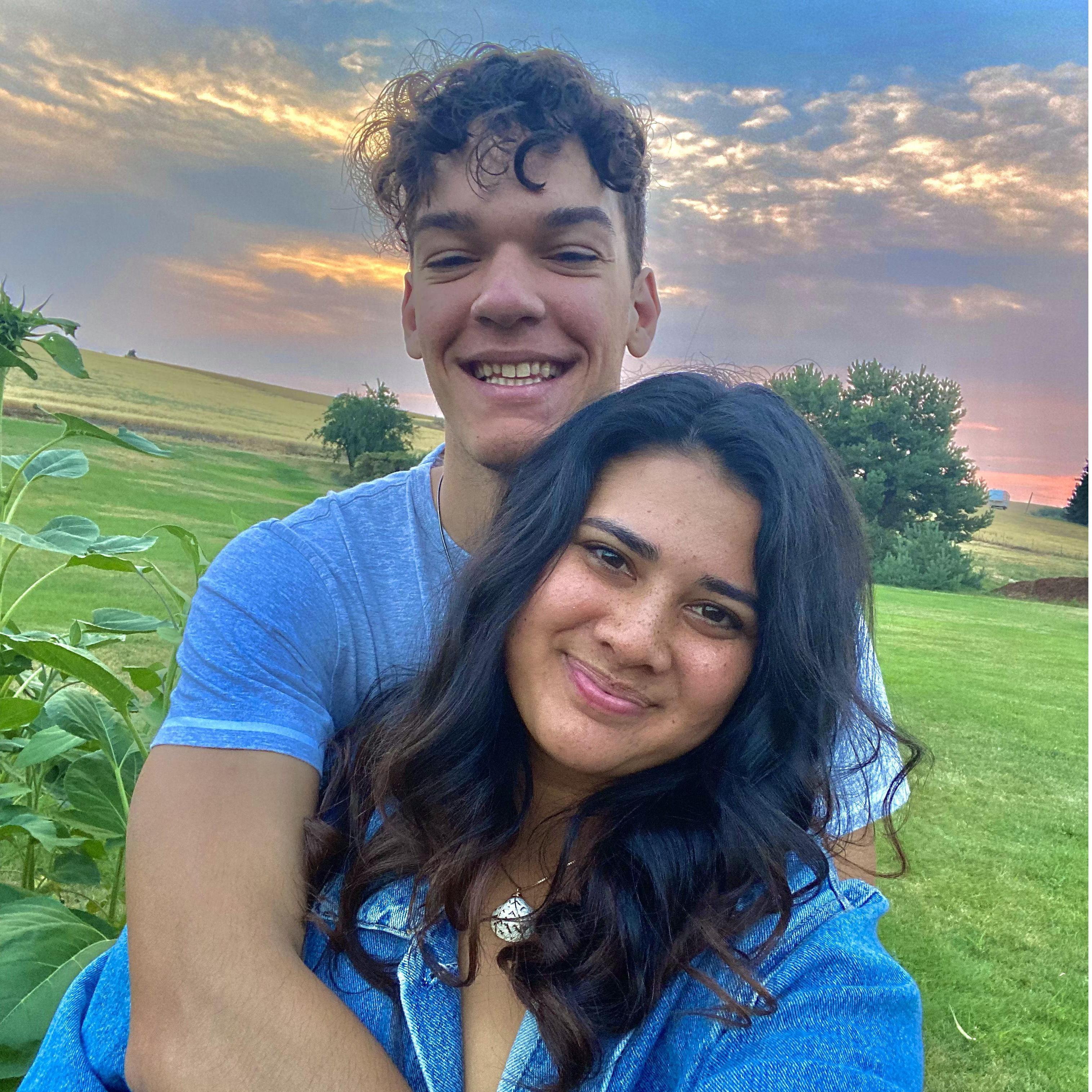 For their 1-year anniversary, Ryon took Alyssa out on a date to the Red Barn by the University of Idaho Aboretum. They ate sushi in the back of his car, and watched the sunset.