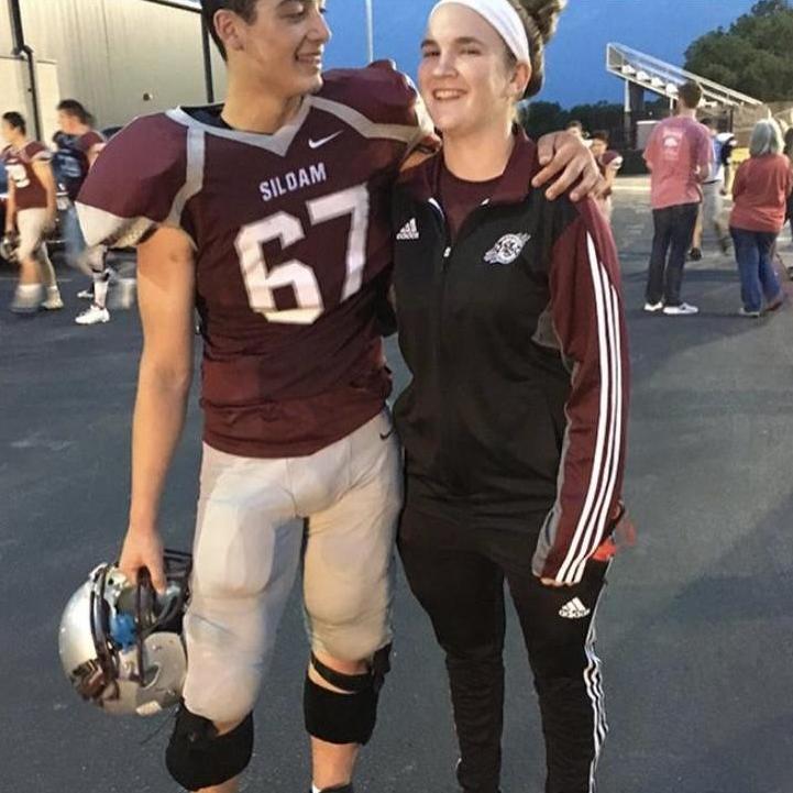One of the first football games Brooke saw Dillon play