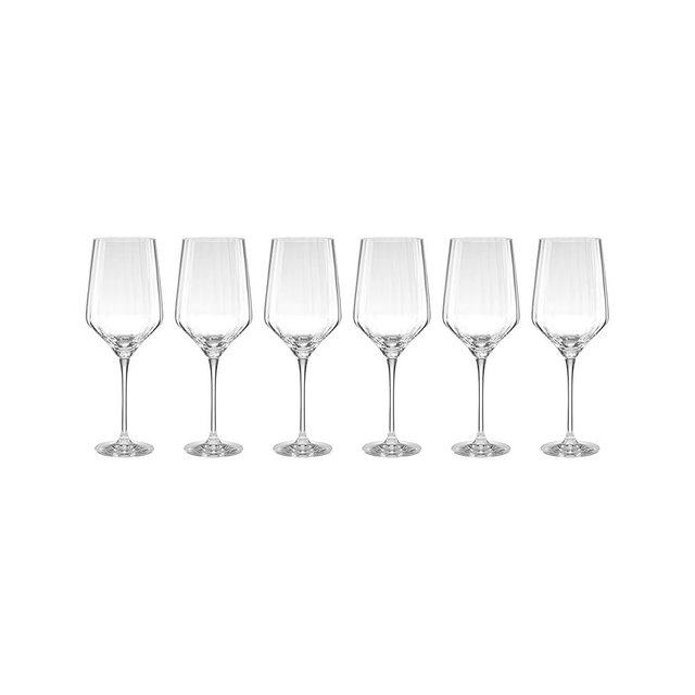 Lenox 897403 Tuscany Classics Angled Optic Wine Glasses, Set of 6