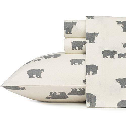 Eddie Bauer Bear Family Flannel Sheet Set, Queen