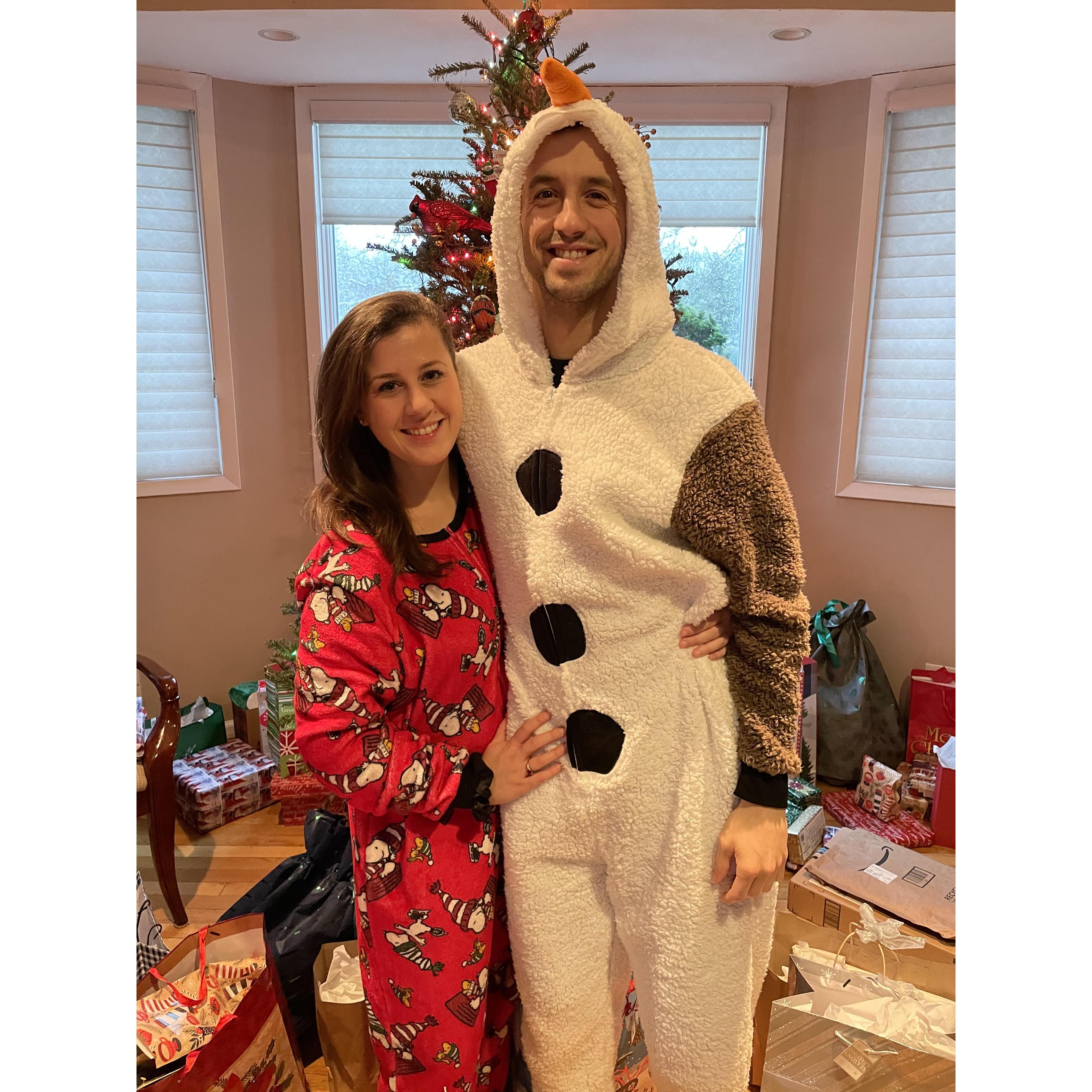 We love Christmas morning in our PJ's!
