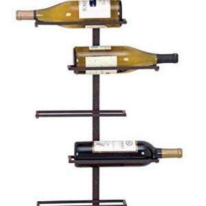 Deco 79 Modern Hangable Wine Rack with 7 Horizontal Slots