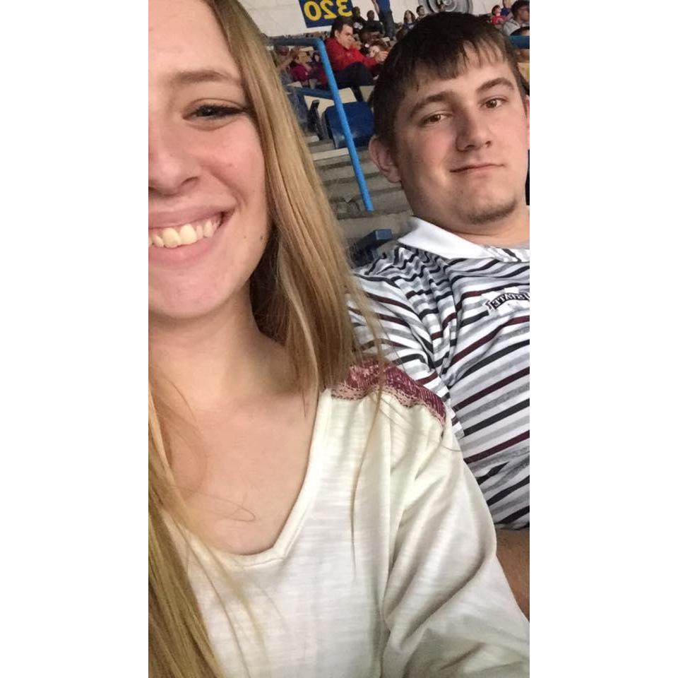 My first Pelicans game! Thanks to Al for the tickets!