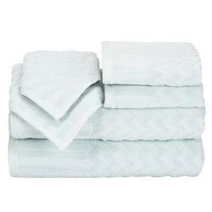 Chevron Bath Towels And Washcloths 6pc Seafoam - Yorkshire Home