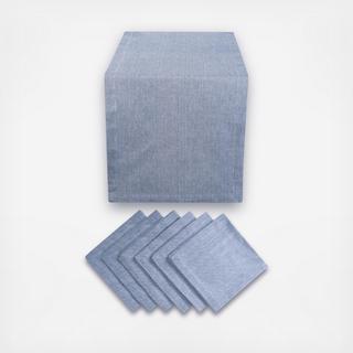 7-Piece Chambray Table Linen Set