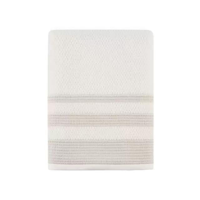 Bee & Willow™ Home Triple Stripe Bath Towel in Beige