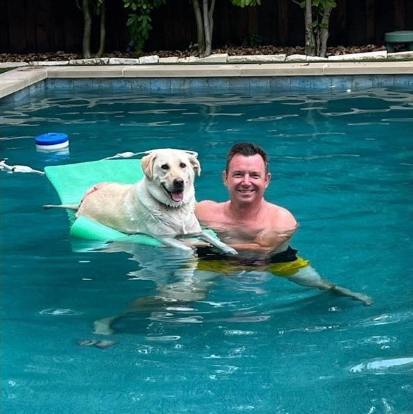 Swimming Todd and Tinker