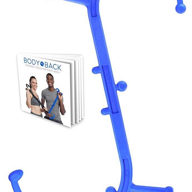 Body Back Buddy Trigger Point Back Massager, Full Body Muscle Pain Relief, Handheld Massage Stick, Massage Cane, Instructions Included (Blue)
