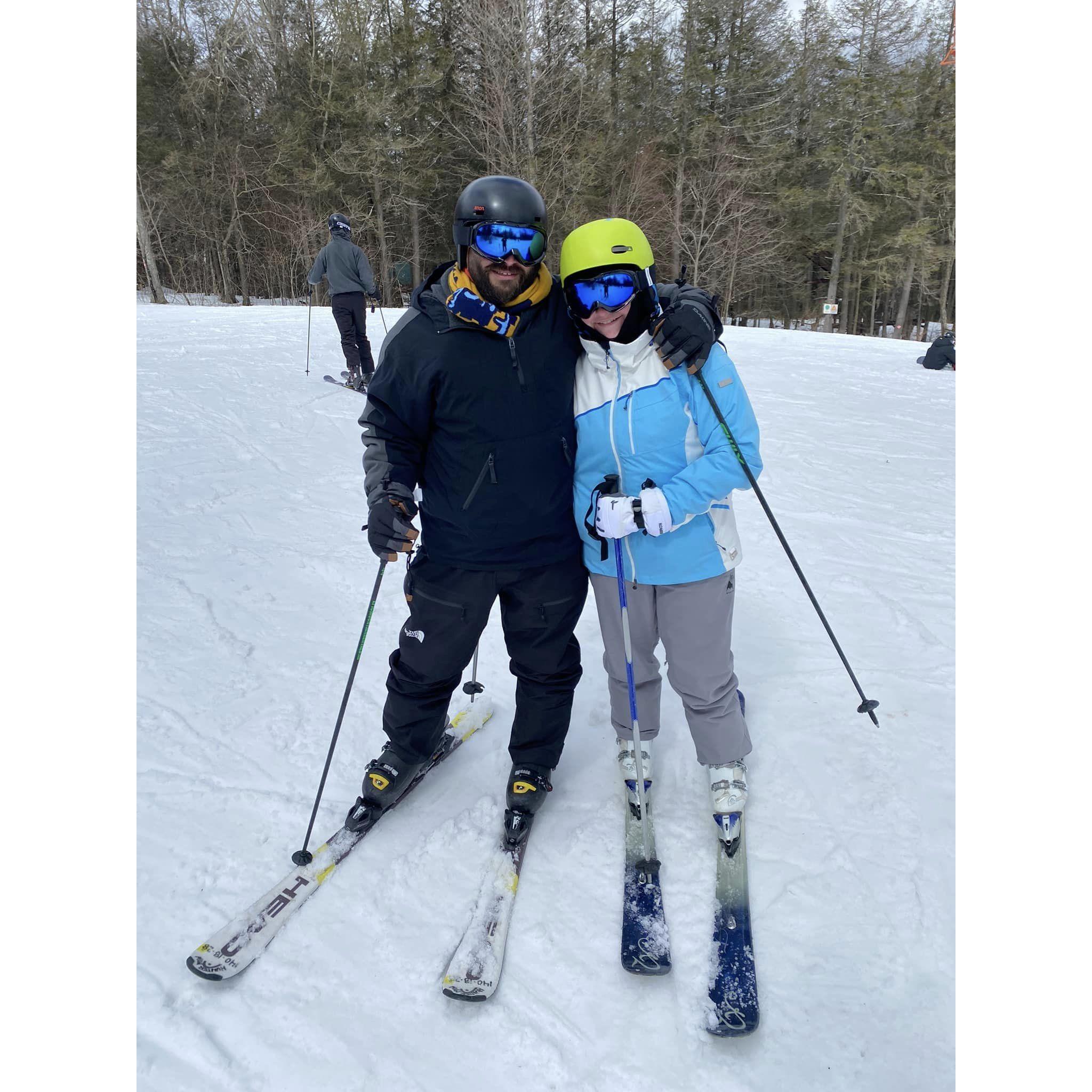 Skiing at Hunter Mountain, NY