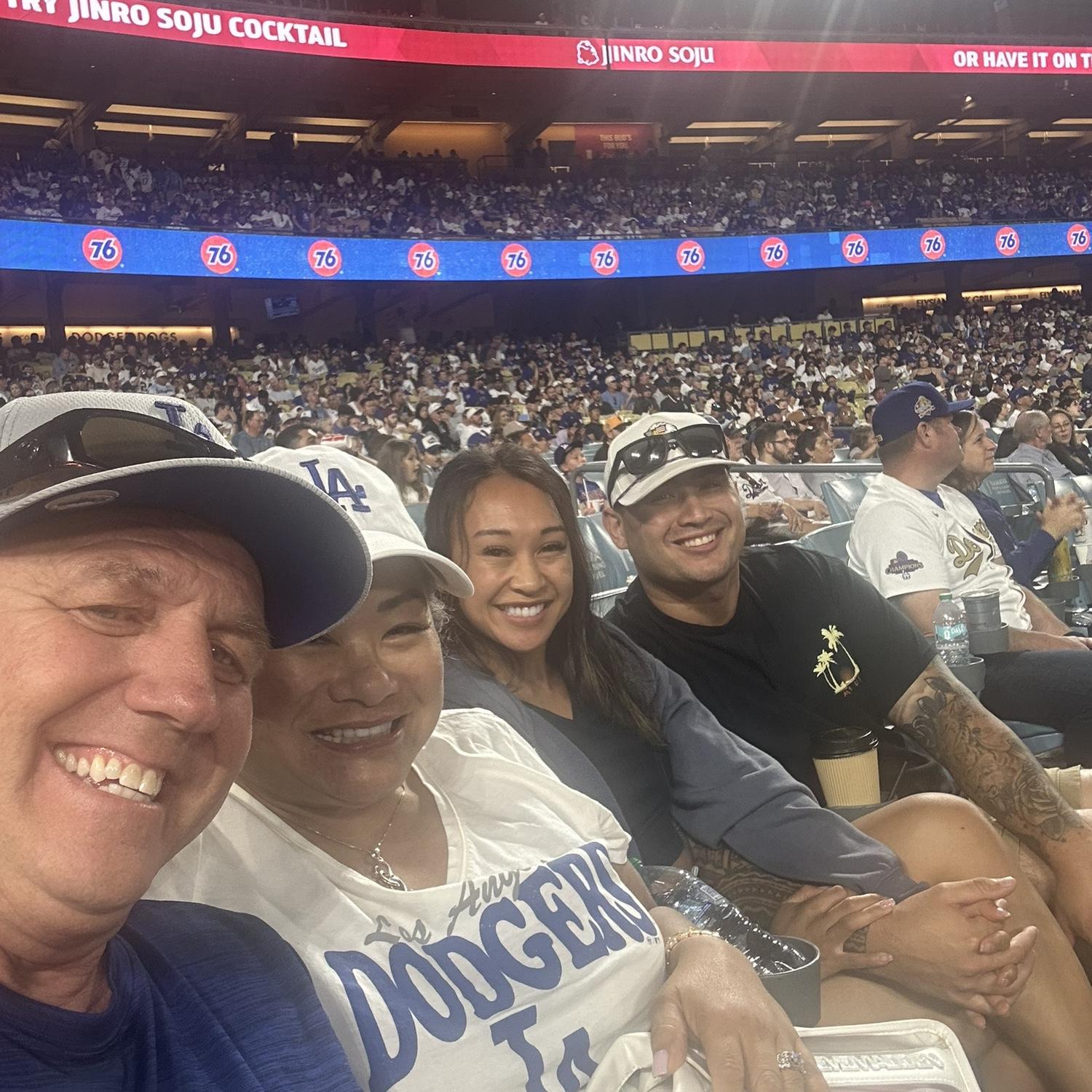 VIP seats behind home plate, thanks to Ma & Pops (still Angels fans though)