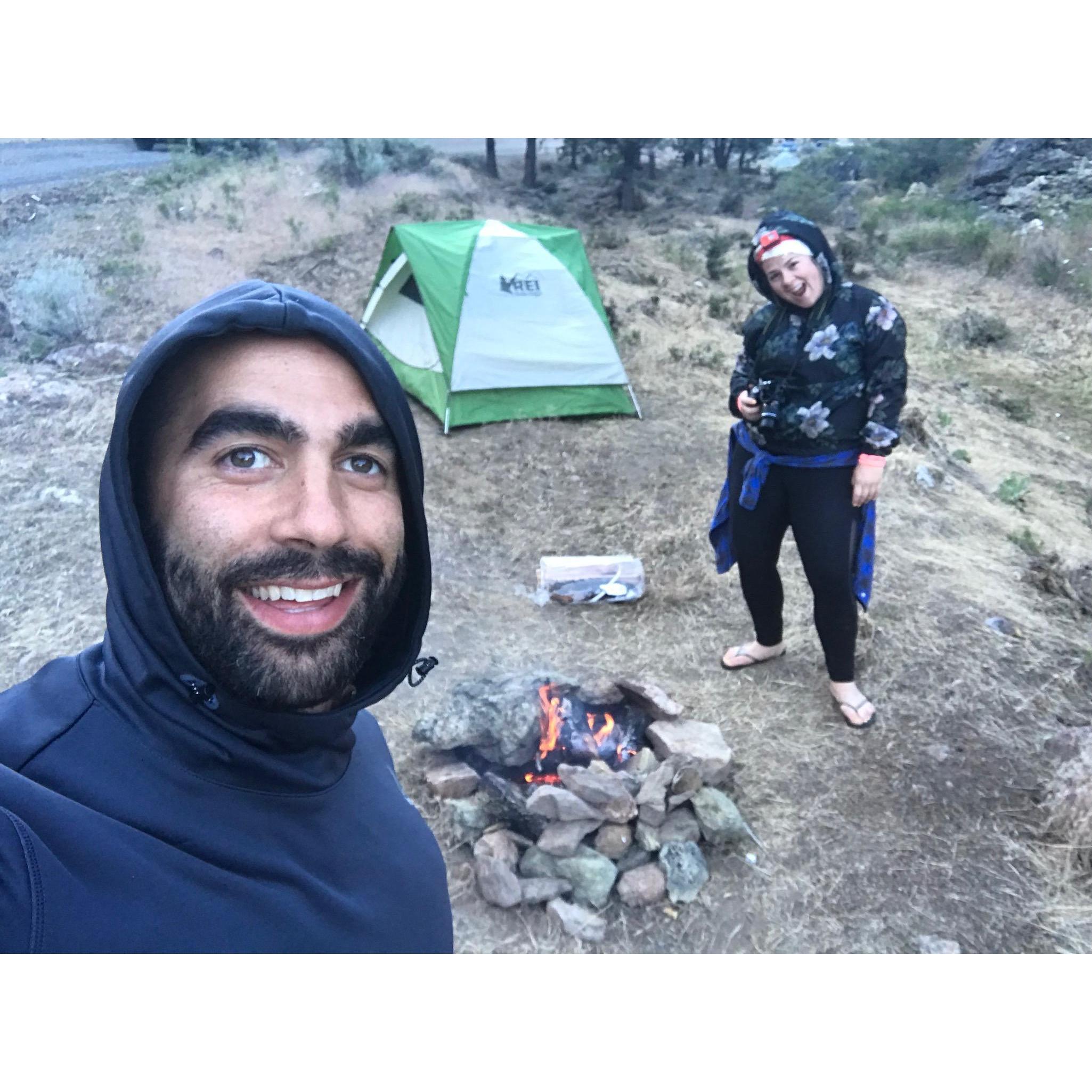 Dan and Tiff first camping trip
