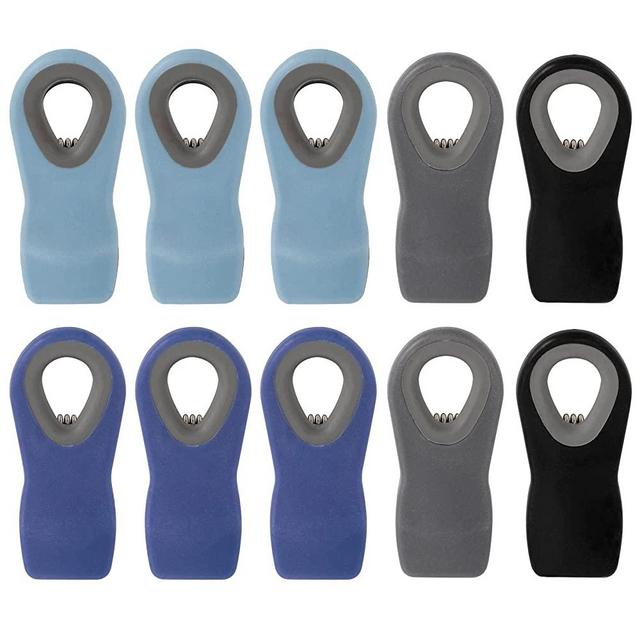 10 Parks Chip Clips Bag Clips Magnetic Clips Chip Clip Chip Clips Bag Clips Food Clips Clips for Food Packages Chip Bag Clip (10pcs Blue)