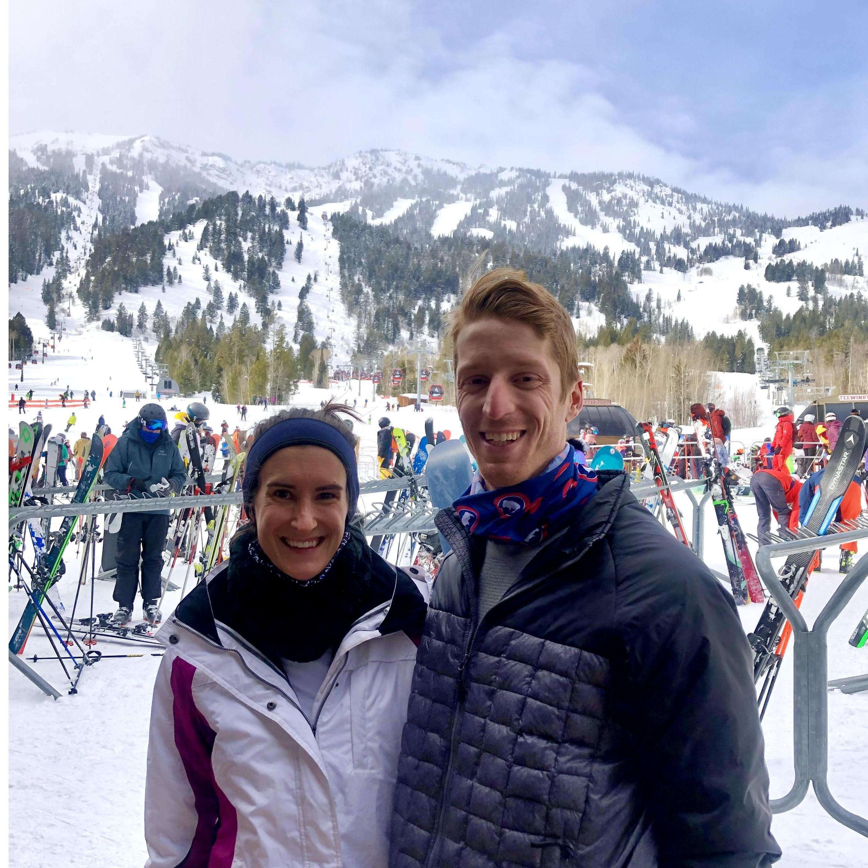 First time skiing. Jackson Hole, WY