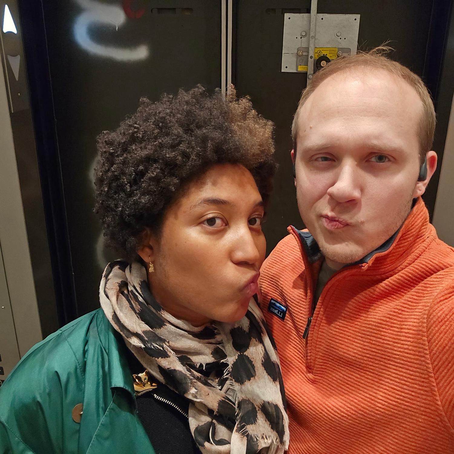 Stuck in the elevator