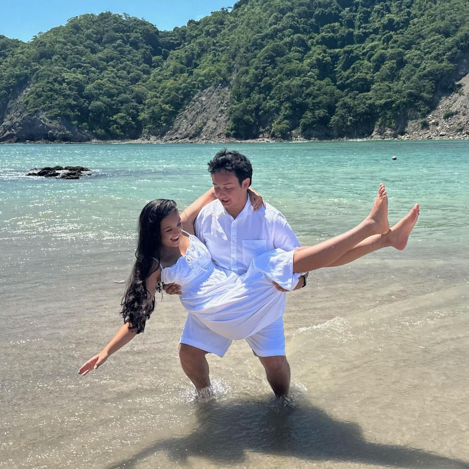 Goofing off in Costa Rica.