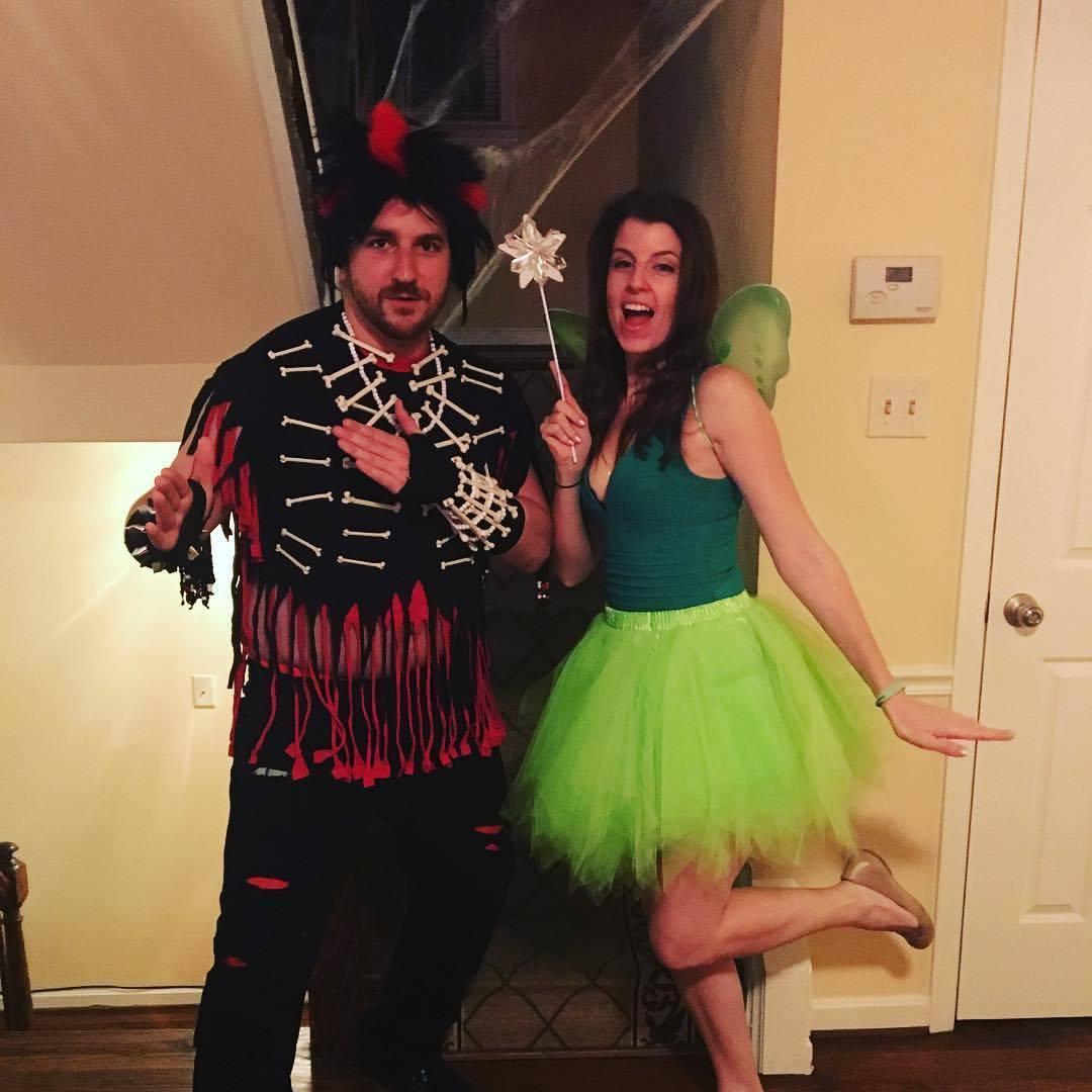 Tinker bell and Rufio!