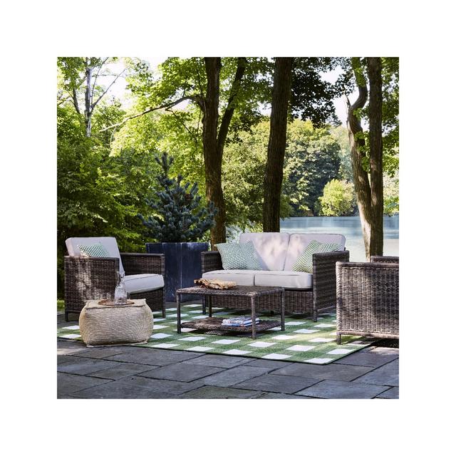 Monroe 4pc Patio Conversation Set - Tan - Threshold™