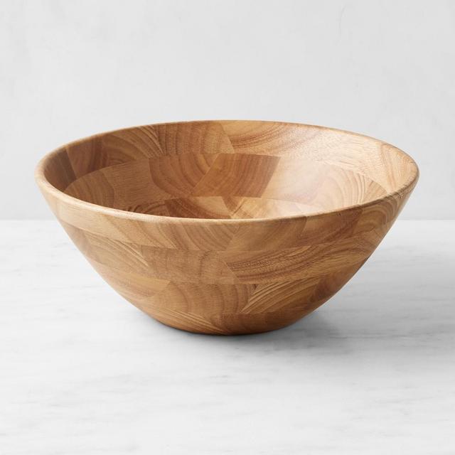 Open Kitchen Salad Bowl, 14", Light Wood