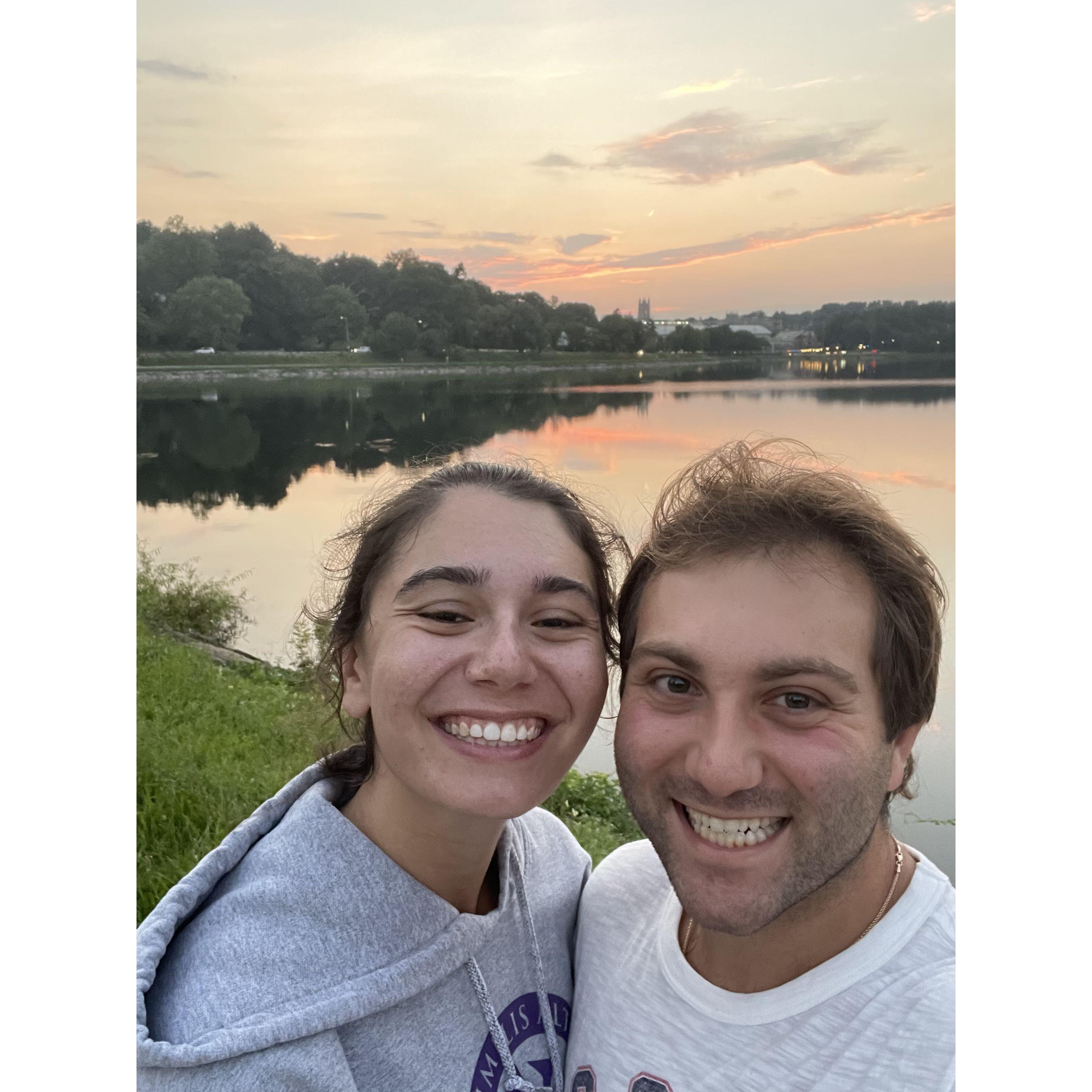Our last walk around the Reservoir before moving to Southie.