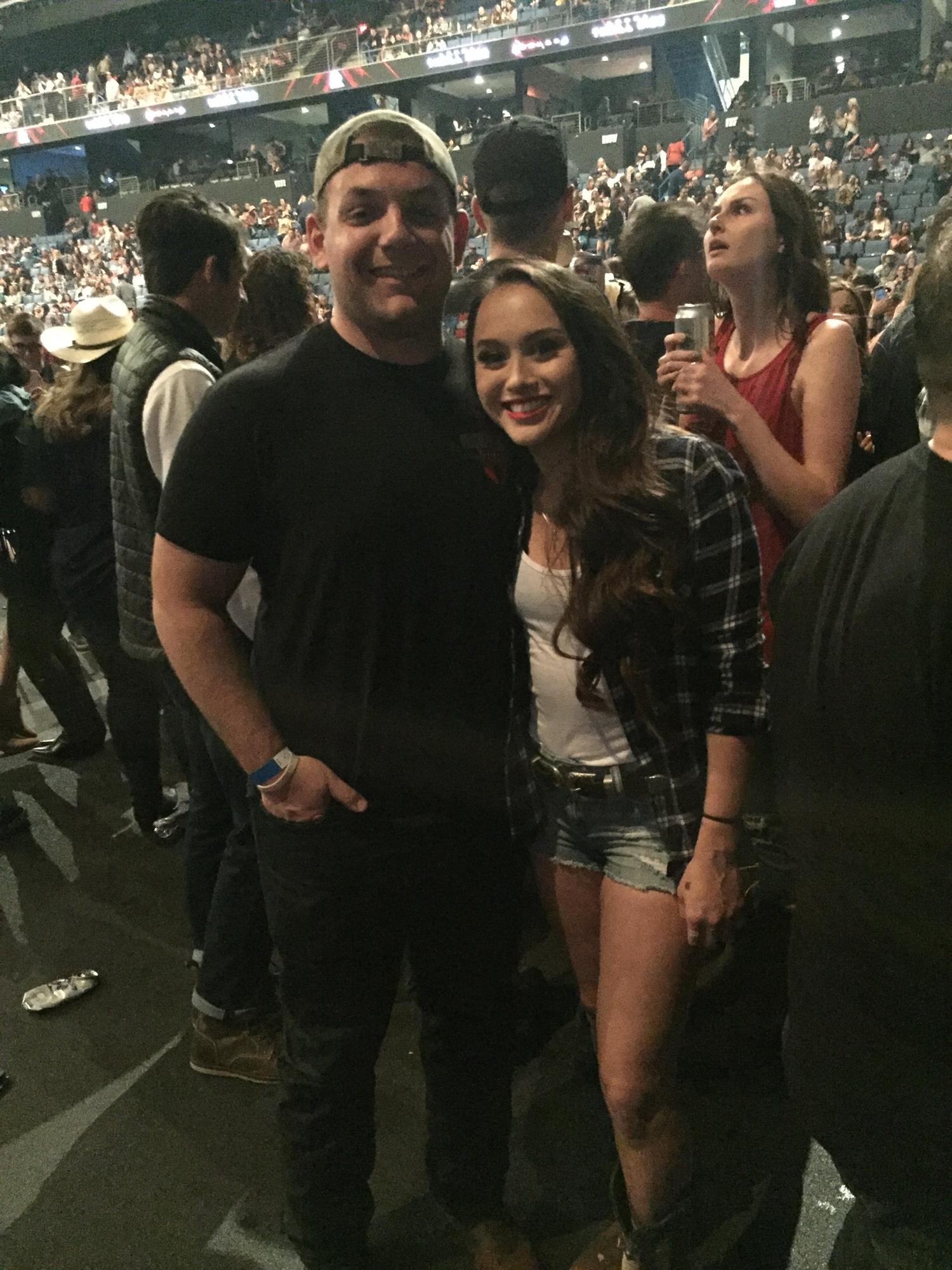 I surprised Nick with floor seats to see Justine Moore! 2018