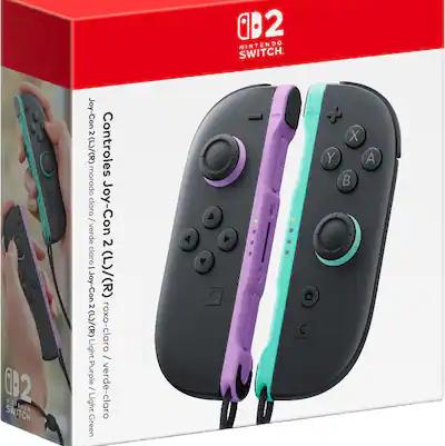 Nintendo - Joy-Con 2 (L)/(R) Light Purple / Light Green - Multi