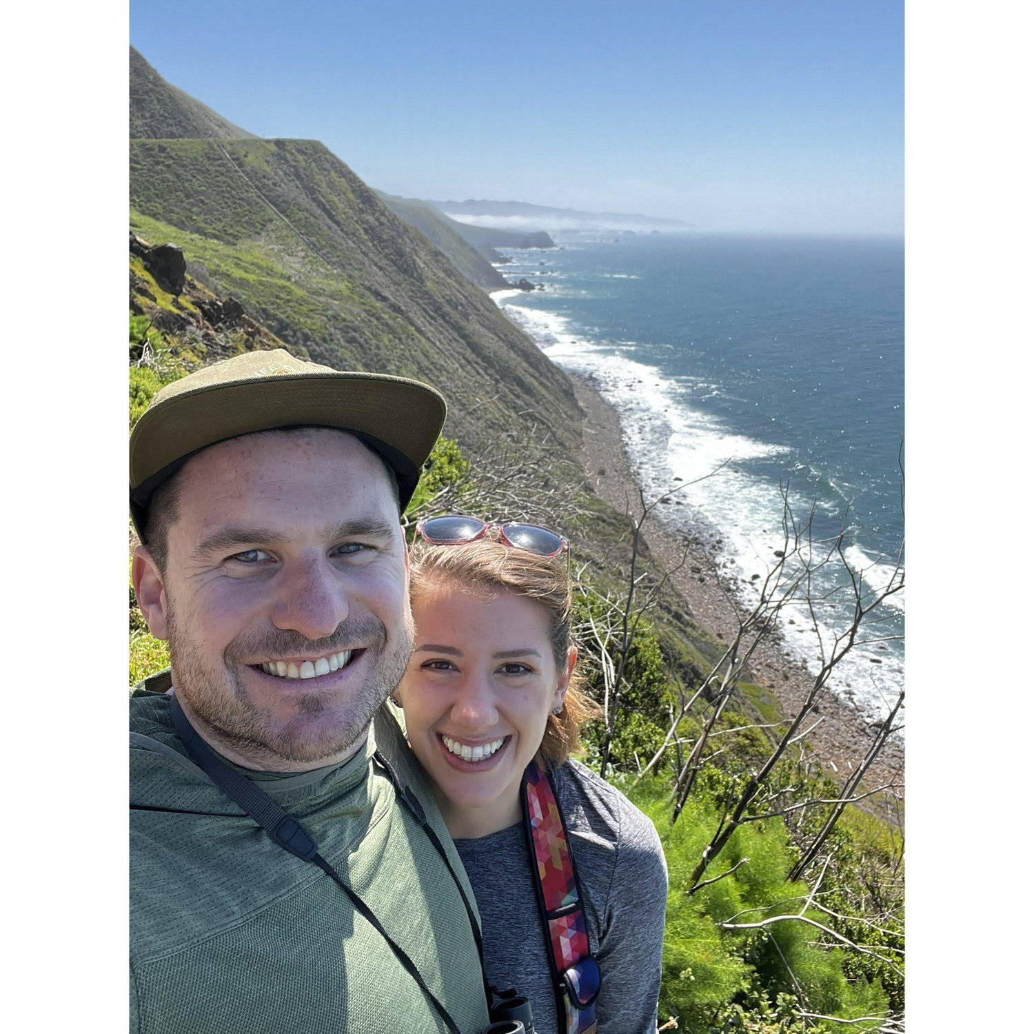 Beginning of our epic NorCal/S Oregon road trip, somewhere off the 1 (near Jenner, CA). April 2024.