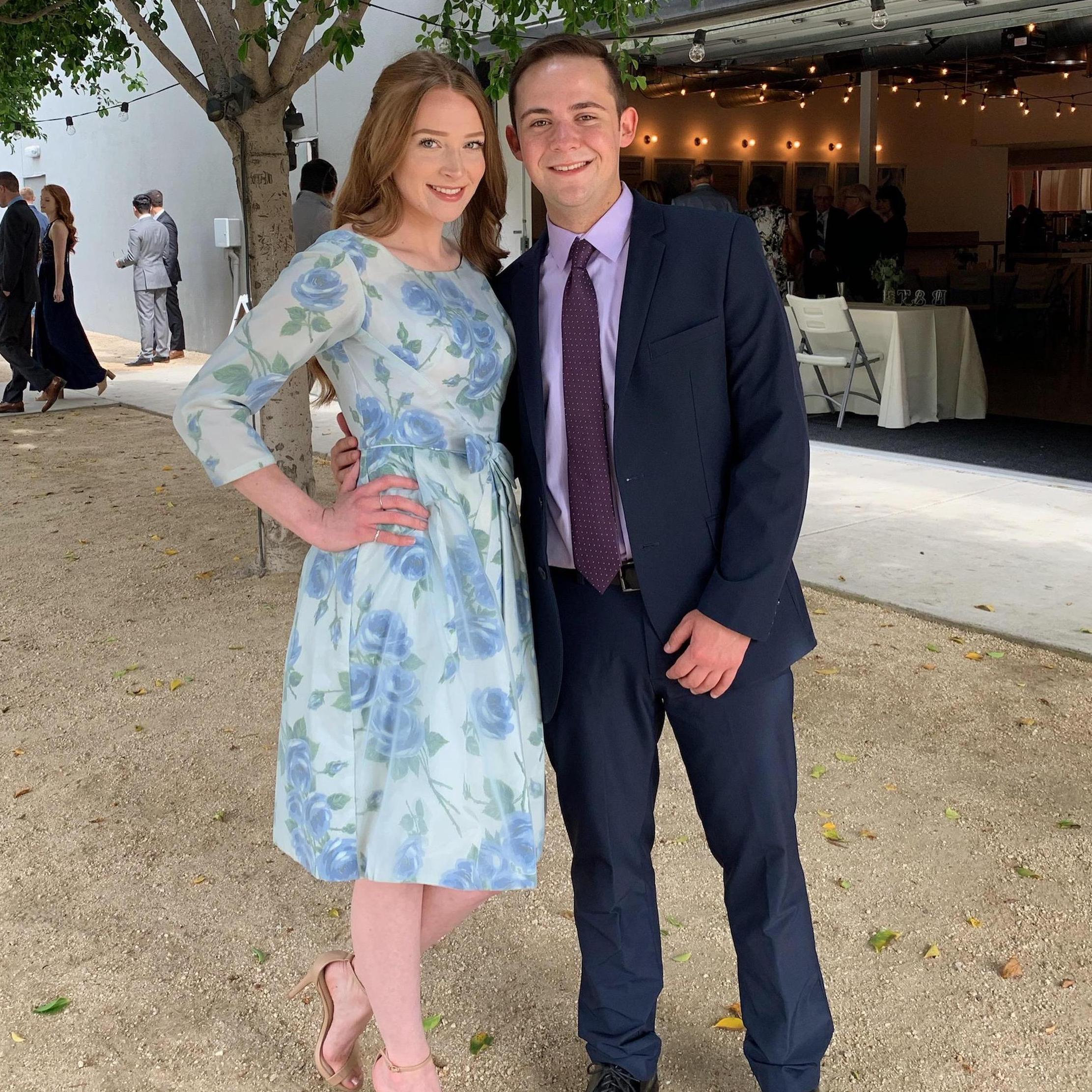 Only a couple weeks before Grant popped the question!
