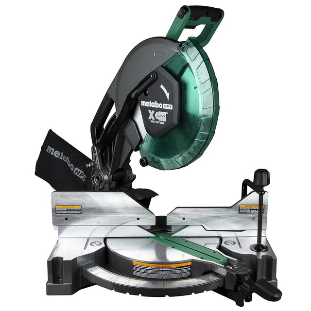 Metabo HPT 12-Inch Compound Miter Saw | Xact Cut LED Shadow Line System | Dual Bevel | C12FDHB