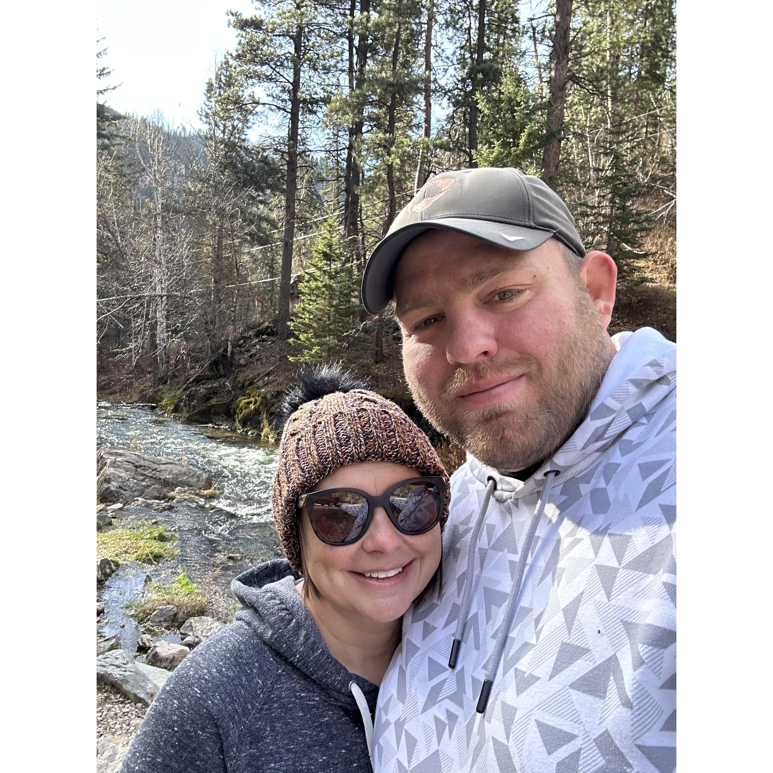 Our first vacation photo. A quick trip to Deadwood