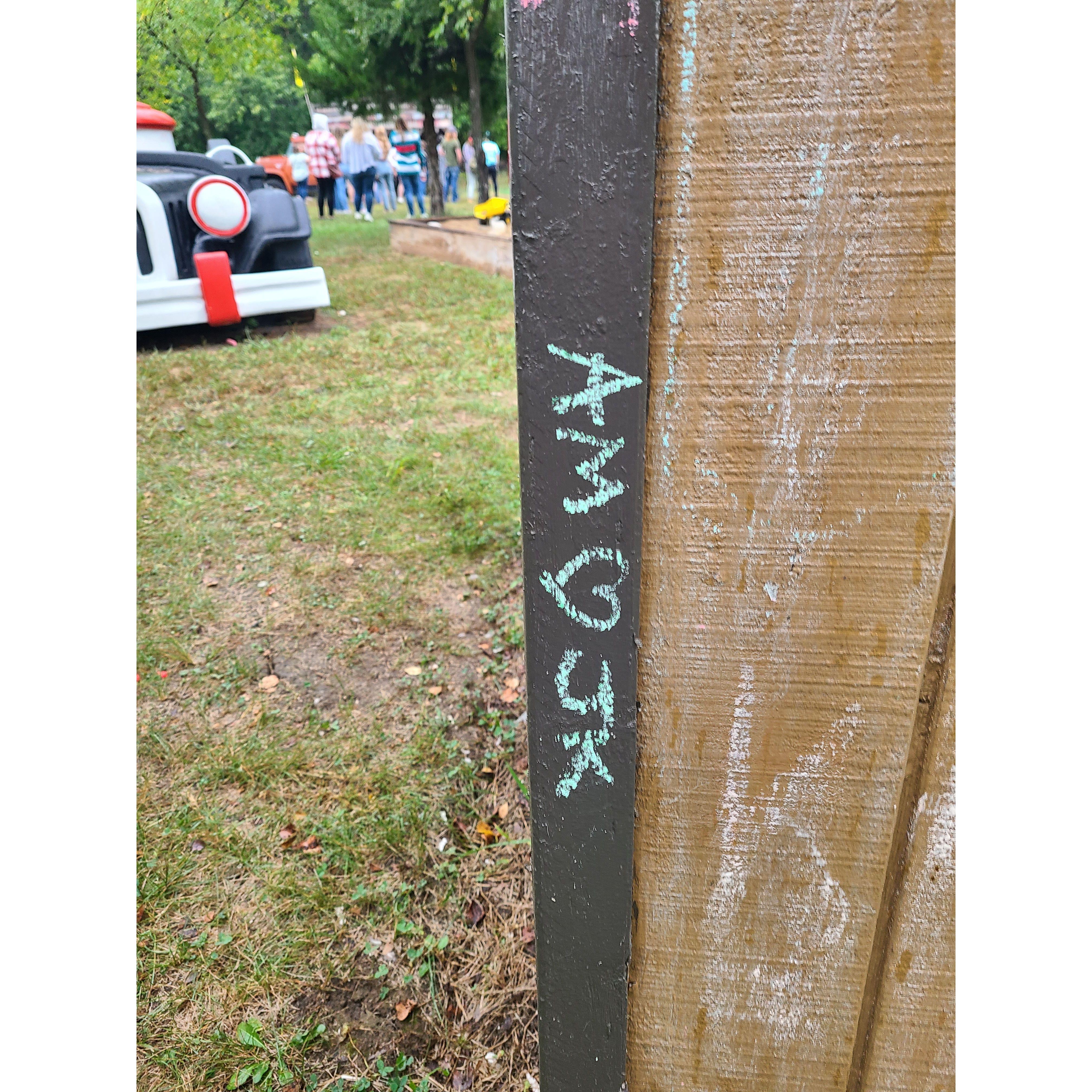 The first time he put a heart next to my name and I didn’t realize he really meant it!