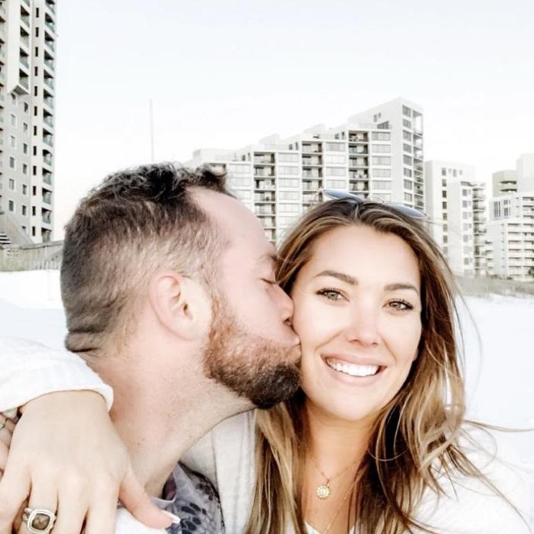 Our first beach trip, where Brad first said I love you!