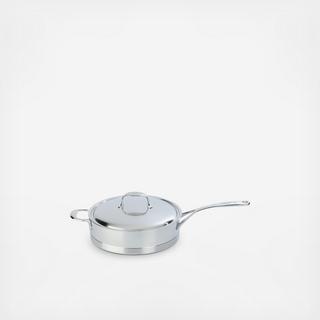 Atlantis Stainless Steel Sauté Pan with Helper Handle + Lid