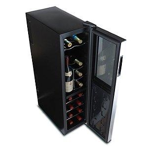 Wine Enthusiast Silent 18 Bottle Dual Zone Wine Refrigerator