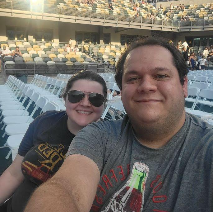 Jacob and Kaitlyn at a Counting Crows concert
